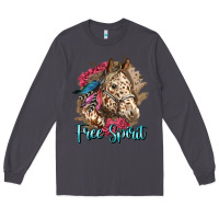 Smoke free spirit appaloosa horse Long Sleeve Tee - LillyAllenDesigns