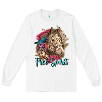 White free spirit appaloosa horse Long Sleeve Tee - LillyAllenDesigns