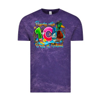 Cloud Purple name flying into 100 days of school Vintage Tee - CowhideDigitalArt