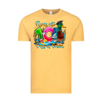 Vintage Mustard name flying into 100 days of school Vintage Tee - CowhideDigitalArt