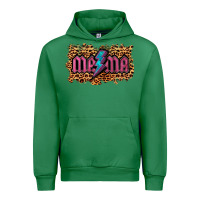 Emerald Leopard Mama Lightning Urban Hoodie - RanaPortraitStore