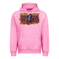 Fuchsia Pink Leopard Mama Lightning Urban Hoodie - RanaPortraitStore