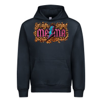 Navy Leopard Mama Lightning Urban Hoodie - RanaPortraitStore