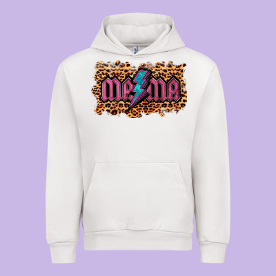 Leopard Mama Lightning Urban Hoodie Designed By Ranaportraitstore