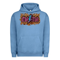 Pigment Pebble Blue Leopard Mama Lightning Urban Hoodie - RanaPortraitStore