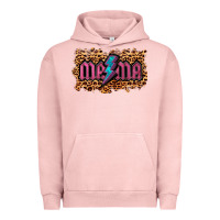Pigment Salmon Leopard Mama Lightning Urban Hoodie - RanaPortraitStore