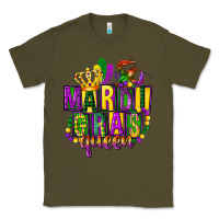 Army Green mardi gras queen Classic Tee - FaDigitalArtStudio