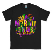 Black mardi gras queen Classic Tee - FaDigitalArtStudio