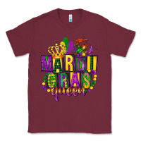 Burgundy mardi gras queen Classic Tee - FaDigitalArtStudio