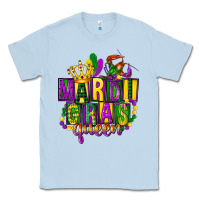 Dusty Blue mardi gras queen Classic Tee - FaDigitalArtStudio