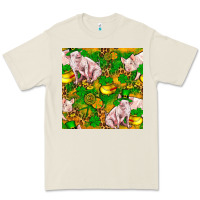 Bone St patricks  day pig with candy and pot of gold  seamless pattern Premium Tee - FaDigitalArtStudio