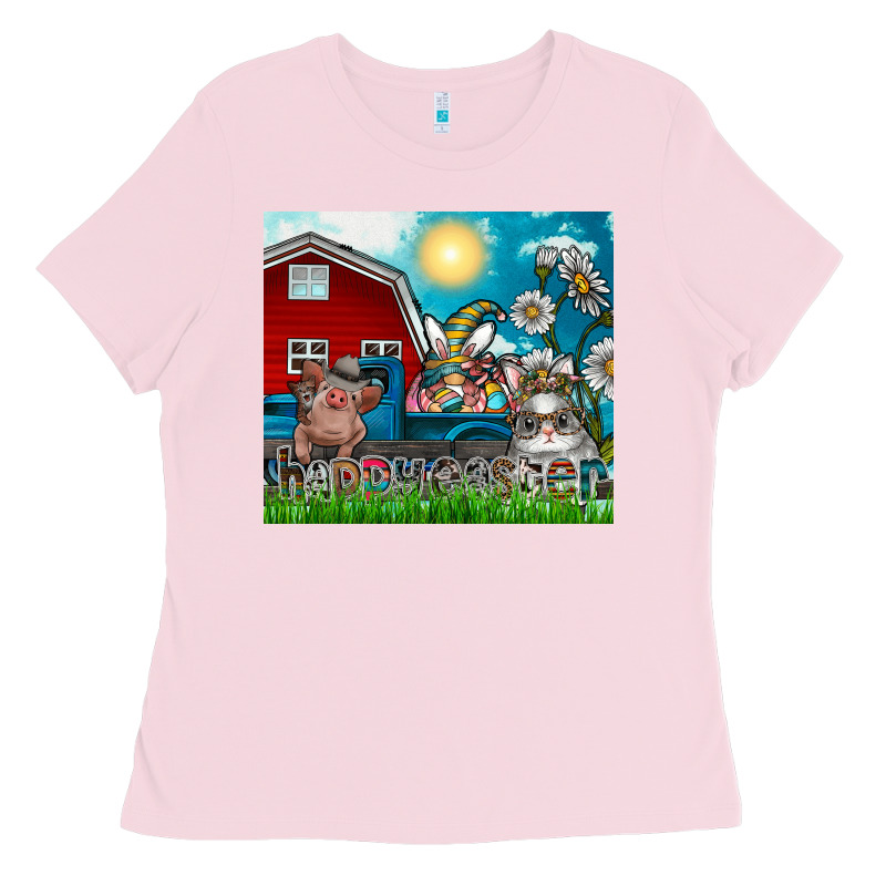 Happy Easter Ladies Tee by CowhideDigitalArt | Teevron