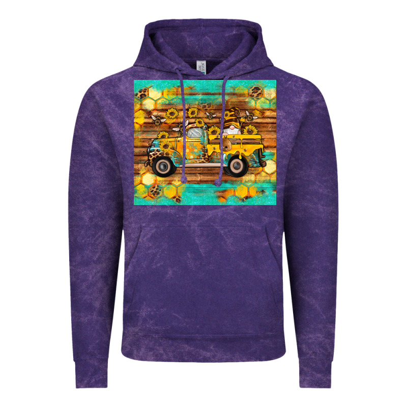 Western Bee Gnomes Truck Honeycomb  Leopard Turquoise Wooden Serape Vintage Hoodie by Artiststas | Teevron