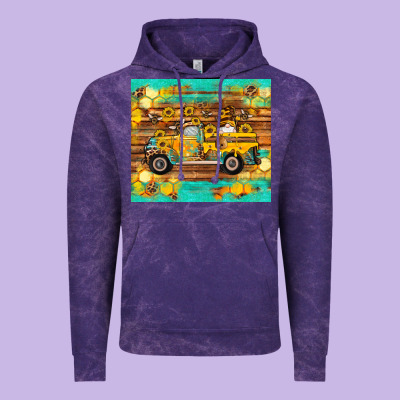 Western Bee Gnomes Truck Honeycomb  Leopard Turquoise Wooden Serape Vintage Hoodie Designed By Artiststas