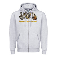 Heather Grey Peace Love Missouri Zipper Hoodie - Jasminsmagicworld