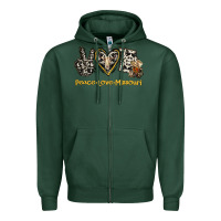 Sports Green Peace Love Missouri Zipper Hoodie - Jasminsmagicworld