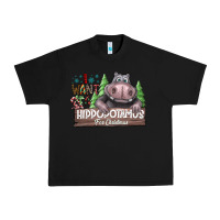 Black I Want a Hippopotamus for Christmas Urban Heavy Tee - CowhideDigitalArt