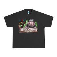 Pigment Black I Want a Hippopotamus for Christmas Urban Heavy Tee - CowhideDigitalArt