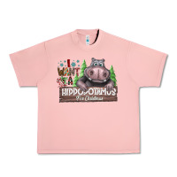 Salmon I Want a Hippopotamus for Christmas Urban Heavy Tee - CowhideDigitalArt