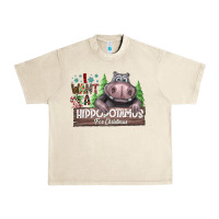 Sandshell I Want a Hippopotamus for Christmas Urban Heavy Tee - CowhideDigitalArt