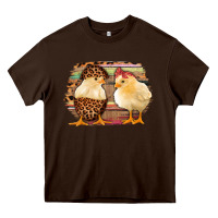 Chocolate Brown Western Leopard and Serape Chicks Heavy Core Tee - Jasminsmagicworld