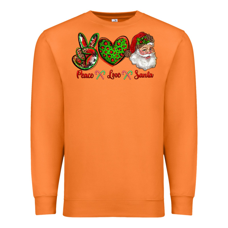Peace Love Santa Premium Sweatshirt by RanaPortraitStore | Teevron