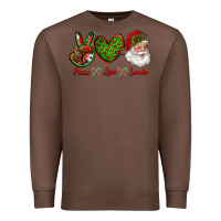 Chestnut peace love santa Premium Sweatshirt - RanaPortraitStore