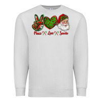 Dove Grey peace love santa Premium Sweatshirt - RanaPortraitStore