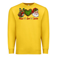 Lemon peace love santa Premium Sweatshirt - RanaPortraitStore