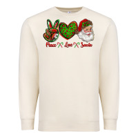 Sandshell peace love santa Premium Sweatshirt - RanaPortraitStore