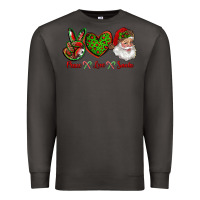 Smoke peace love santa Premium Sweatshirt - RanaPortraitStore