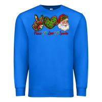 True Royal peace love santa Premium Sweatshirt - RanaPortraitStore