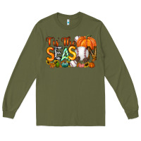 Army Green tis the season baseball Long Sleeve Tee - RacoonDesign