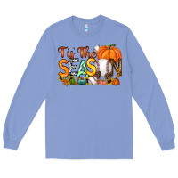 Colony Blue tis the season baseball Long Sleeve Tee - RacoonDesign