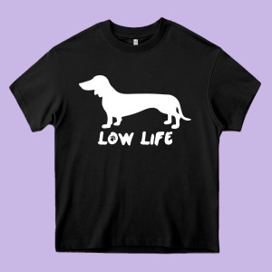 Doxie Low Life Heavy Core Tee Designed By Artisfamous
