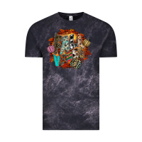 Cloud Black Fall Vibes Vintage Tee - CowhideDigitalArt