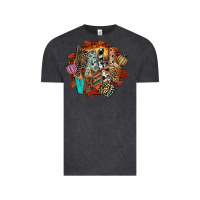 Vintage Black Fall Vibes Vintage Tee - CowhideDigitalArt