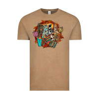 Vintage Coffee Fall Vibes Vintage Tee - CowhideDigitalArt