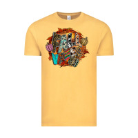 Vintage Mustard Fall Vibes Vintage Tee - CowhideDigitalArt