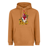 Meerkat sunflower rooster with leopard Heavyweight Hoodie - RanaPortraitStore