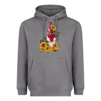 Storm sunflower rooster with leopard Heavyweight Hoodie - RanaPortraitStore