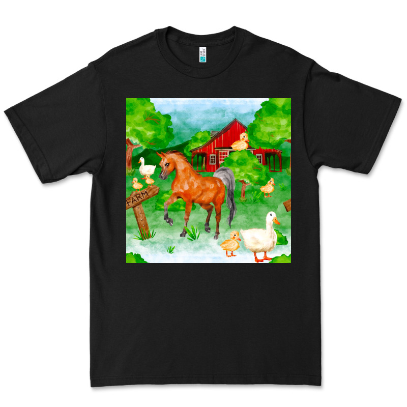 Farm Life Seamless Pattern Premium Tee by FaDigitalArtStudio | Teevron
