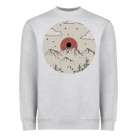 Heather Grey The Mountains Are Calling Heavyweight Sweatshirt - Bettercallsaul