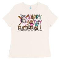 Bone happy easter day baseball Ladies Tee - CowhideDigitalArt