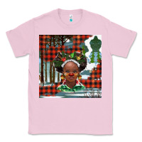 Bubblegum Pink Christmas African girl Classic Tee - BarkalooDesign