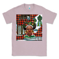 Lilac Christmas African girl Classic Tee - BarkalooDesign