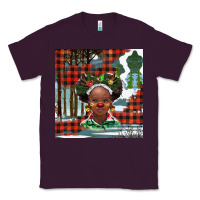 Plum Christmas African girl Classic Tee - BarkalooDesign