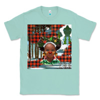 Seafoam Christmas African girl Classic Tee - BarkalooDesign