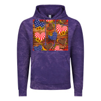 Cloud Purple america heart Vintage Hoodie - Artiststas