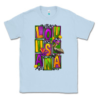 Dusty Blue mardi gras louisiana Classic Tee - FaDigitalArtStudio
